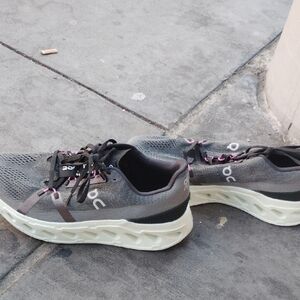 On Running Black and Gray Athletic Shoes